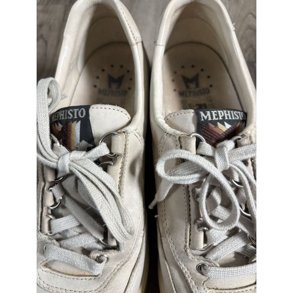 Mephisto Rush Nubuck leather sneakers shoes 39 US 8.5 EUR 6 Beige France - Picture 4 of 11